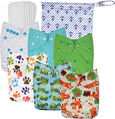 Wegreeco Washable Reusable Baby Cloth Pocket Diapers