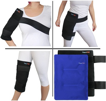 Large Reusable Gel Ice Pack with Wrap by TheraPAQ
