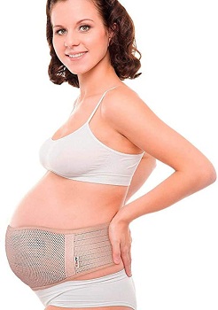 AZMED Breathable Pregnancy Back Support, Premium Belly Band