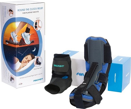 Aircast AirHeel Ankle Support Brace and Dorsal Night Splint (DNS) Care Kit