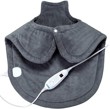 Large Heating Pad for Upper Back, Neck and Shoulders Pain Relief