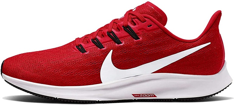 Nike Men's Air Zoom Pegasus 36 Running Shoe University Red-White 12 M US