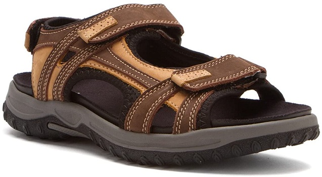 Drew’s Warren Leather Open Toe Sport Sandals