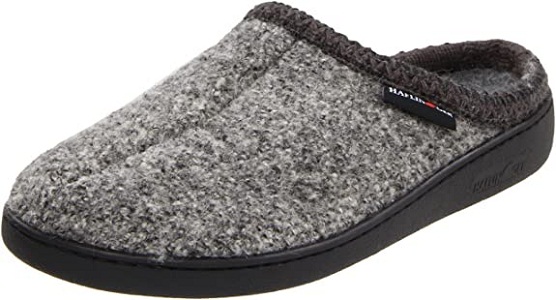 HAFLINGER Unisex AT Wool Hard Sole Slippers With Arch Support 