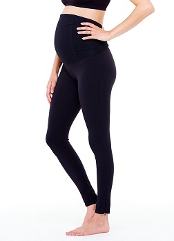 Ingrid & Isabel Women's Maternity Activewear – Active Legging With Crossover Panel