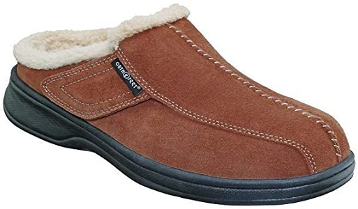 Orthofeet Men's Leather Slippers Asheville