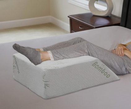 InteVision Ortho Bed Wedge Pillow with a High Quality, Removable Cover