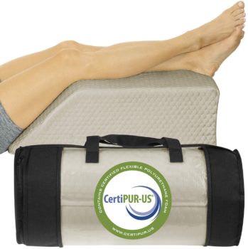 Xtra-Comfort Leg Elevation Pillow - Wedge Elevator Support Cushion for Sleeping, Swelling
