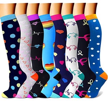 CHARMKING Compression Socks for Women & Men
