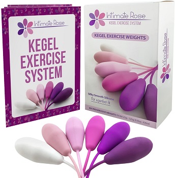 Intimate Rose Kegel Exercise Weights - Doctor Recommended Pelvic Floor Exercises