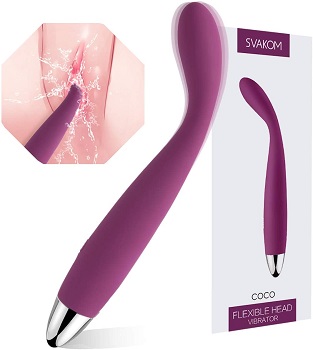 SVAKOM COCO G Spot Vibrator - 8 Seconds to Orgasm Finger Shaped Waterproof Vibes for Women - 25 Vibrations Clitoris Nipple Vagina Massagers - Adult Female Sex Toys