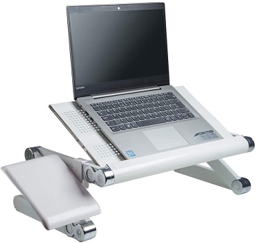 BackPainHelp Portable Adjustable Posture Laptop Stand/Desk/Table for Bed