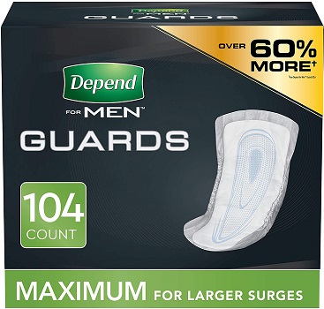 Depend Incontinence Guard/bladder Control Pads For Men