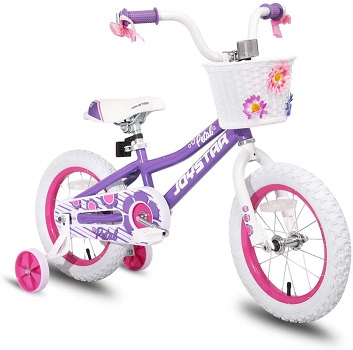 JOYSTAR 12 14 16 Inch Kids Bike with Training Wheels for 2-7 Years Old Girls