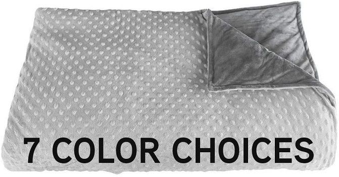 Premium Weighted Blanket, Perfect Size 60" x 80" and Weight (12lb) for Adults and Children