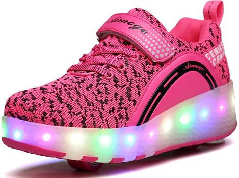 VMATE LED Light Up Roller Skate Shoes