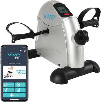 Vive Pedal Exerciser - Stationary Exercise Leg Peddler