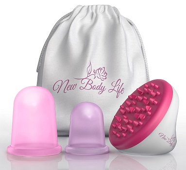 Anti Cellulite Cup with Cellulite Massager by New Body Life  