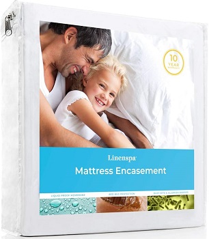 Linenspa Zippered Waterproof Bed Sheet Protector