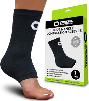 Ankle Brace Compression Support Sleeve - Extensor Tendonitis Foot Brace