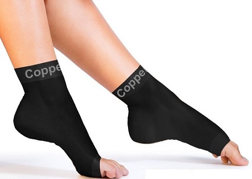Copper Compression Foot Recovery Sleeves
