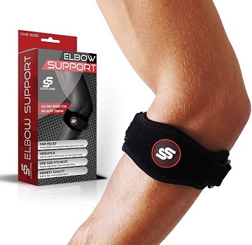 Elbow Brace with Compression Pad for Men & Women