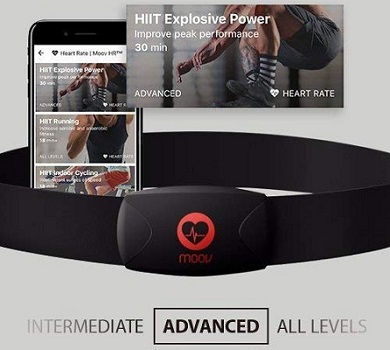 Moov HR Burn Heart Rate Monitor & Audio Coach for Android and iOS