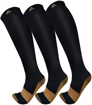 FuelMeFoot Copper Compression Socks