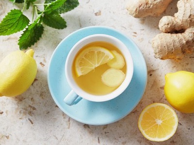 Lemon- Ginger tea for Weight Loss and Bloating